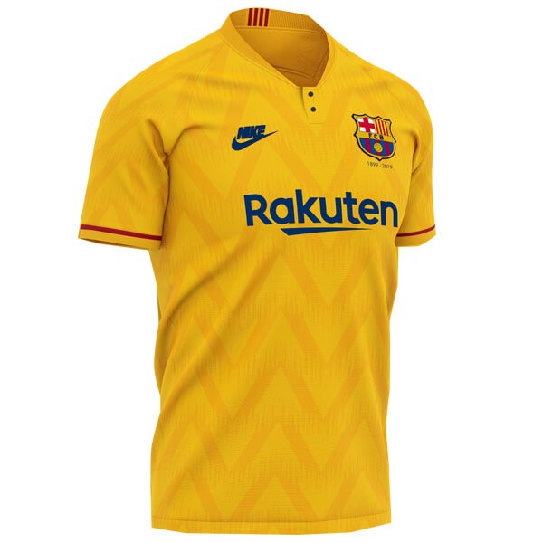 Camisetas Barcelona Segunda equipo 120th Amarillo